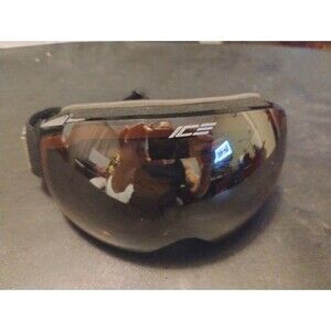 ICE Outdoor Sports Snow Goggles Black Adjustable Head Strap Excellent Condition